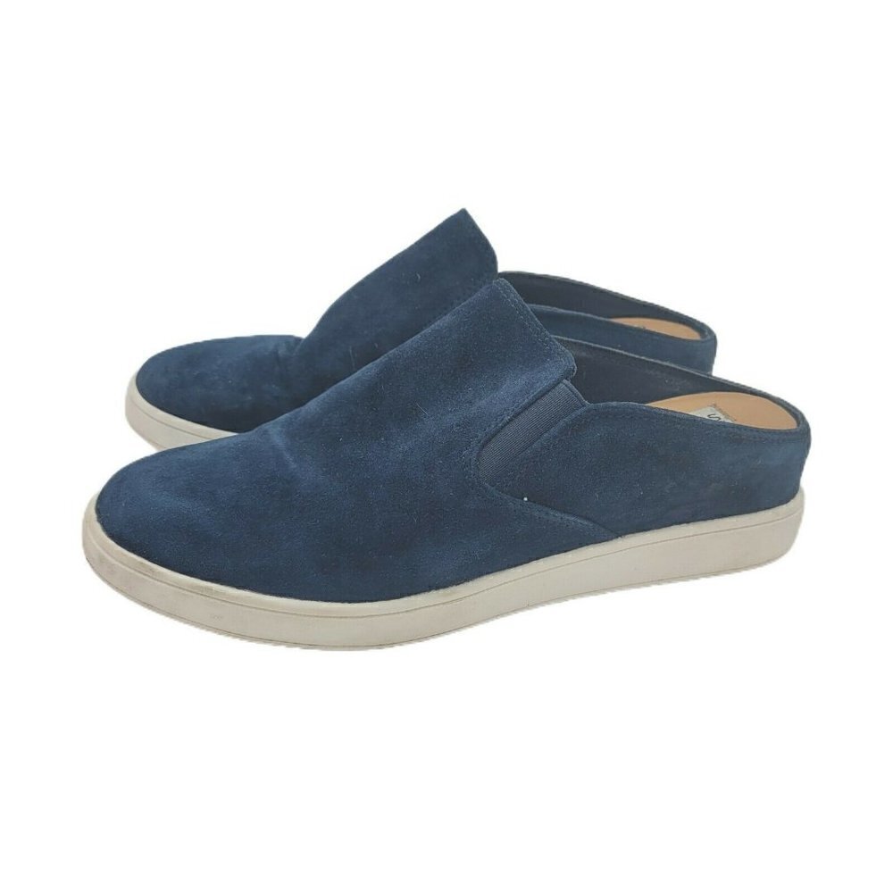 Steve Madden Ezekiel Navy Blue Suede Slip-On Sneakers Size 7M